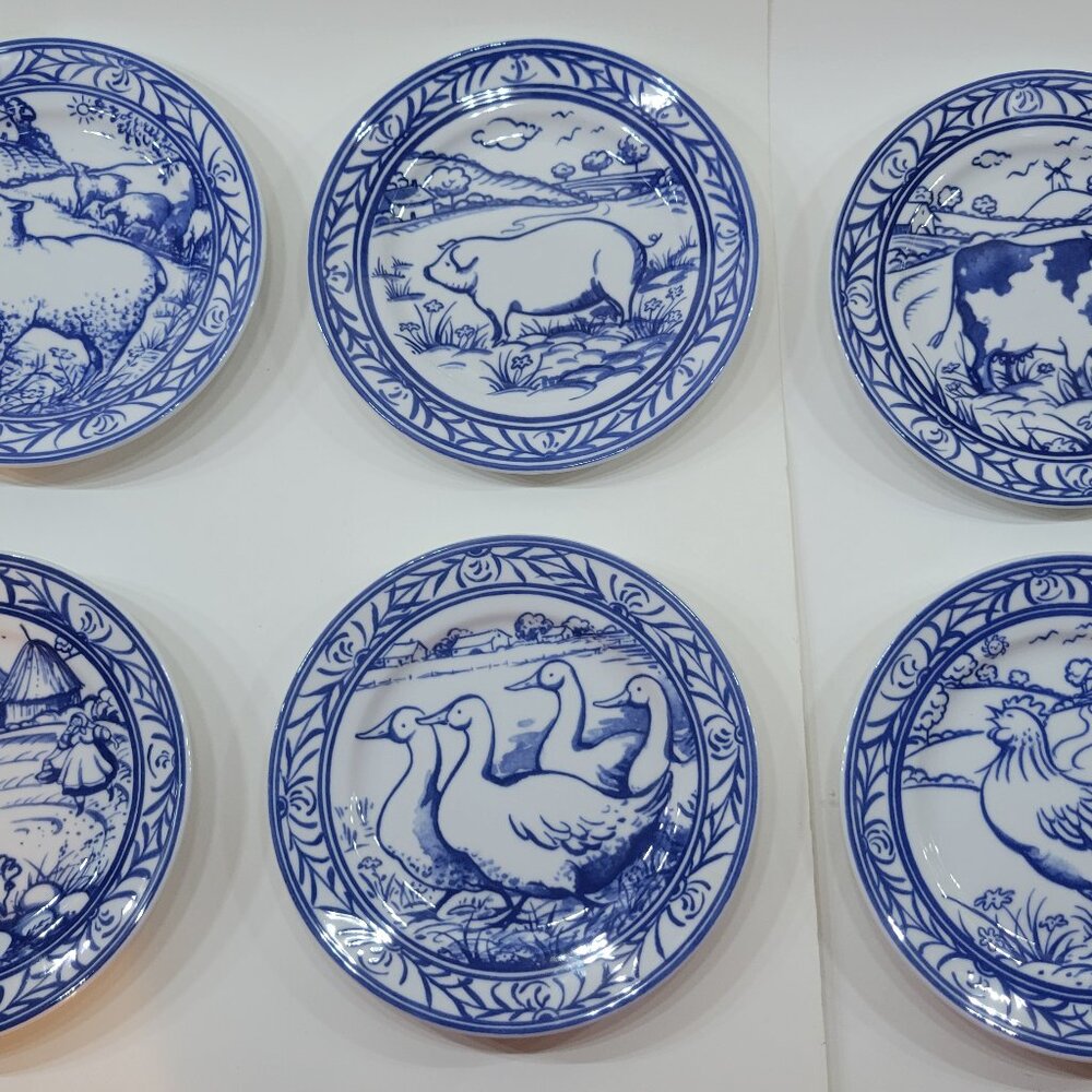 Williams-Sonoma BRITTANY Dessert / Salad Plates Set of 6 BRAND NEW